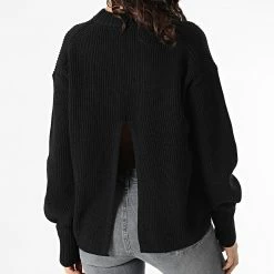 Coupon ✨ Pull Femme Gunmetal Logo Back 7730 Noir de Calvin Klein 👍 -Calvin Klein Soldes Magasin calvin klein 297661 J20J217730 BEH 20220124T162852 04