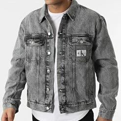 Tout neuf 🎉 Veste Jean Regular 9797 Gris Chiné de Calvin Klein 😀 -Calvin Klein Soldes Magasin calvin klein 298214 J30J319797 1BZ 20220117T161926 03