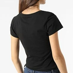 Meilleure affaire 🔔 Lot De 2 Tee 👕 Shirt Femme 5777 Blanc Noir de Calvin Klein 🎁 -Calvin Klein Soldes Magasin calvin klein 299313 J20J215777 0K4 20220201T154544 06