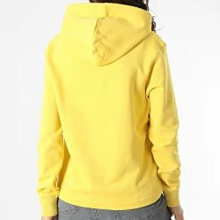 Nouveau 💯 Sweat Capuche Femme Seasonal Monogram 8103 Jaune de Calvin Klein 🌟 -Calvin Klein Soldes Magasin calvin klein 299357 J20J218103 ZCU 20220124T163028 04