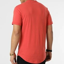 Offres ⌛ Tee 👚 Shirt Oversize Badge Turn Up Sleeve 5319 Orange Foncé de Calvin Klein 🧨 -Calvin Klein Soldes Magasin calvin klein 299667 J30J315319 XLV 20220131T150840 04