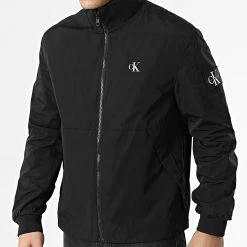Meilleur prix 🎉 Veste Zippée Unpadded Harrington 0290 Noir de Calvin Klein 🔔 -Calvin Klein Soldes Magasin calvin klein 299685 J30J320290 BEH 20220201T145039 03