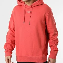 Acheter 👏 Sweat Capuche Stacked Logo 0604 Orange Foncé de Calvin Klein ✔️