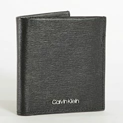 Promo 🥰 Portefeuille Minimalism Trifold 8507 Noir de Calvin Klein 😍