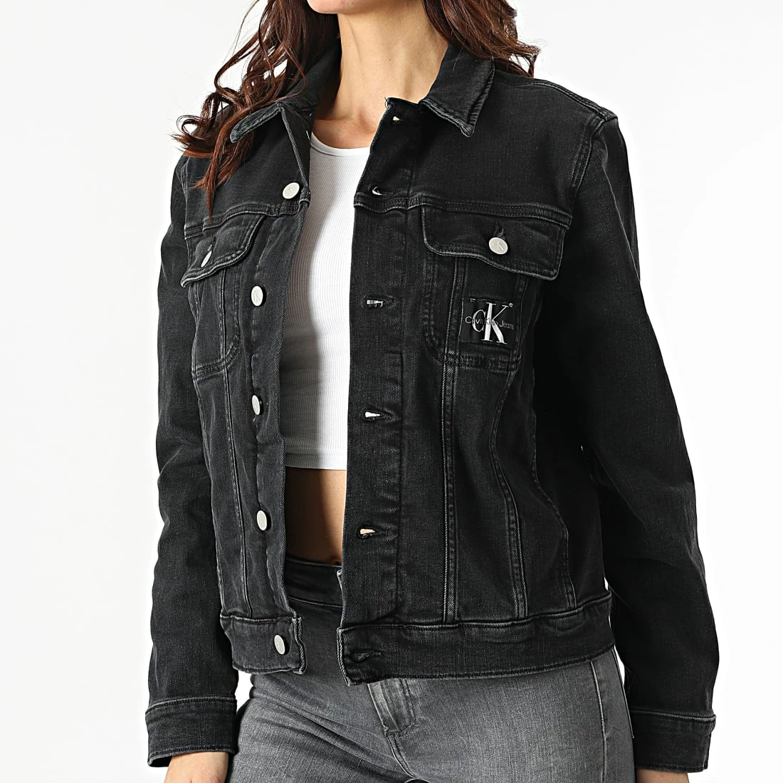 Offres 🥰 Veste Jean Femme 7816 Noir de Calvin Klein 🔥 1 Offres 🥰 Veste Jean Femme 7816 Noir de Calvin Klein 🔥