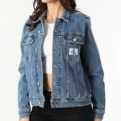Top 10 💯 Veste Jean Femme 8484 Bleu Denim de Calvin Klein 🛒