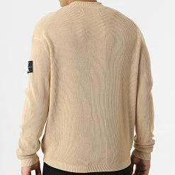Coupon 💯 Pull 0047 Beige de Calvin Klein 🧨 -Calvin Klein Soldes Magasin calvin klein 301092 J30J320047 AB0 20220208T161124 04