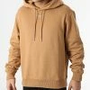 Le moins cher 🔥 Sweat Capuche Stacked Logo 0604 Camel de Calvin Klein 😀