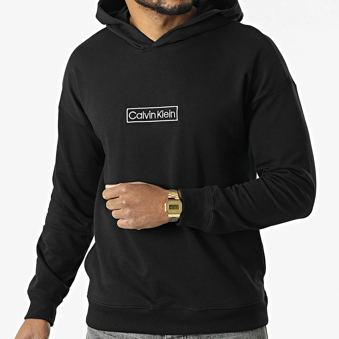 Nouveau 🔥 Sweat Capuche NM2270E Noir de Calvin Klein 🔔 3 Nouveau 🔥 Sweat Capuche NM2270E Noir de Calvin Klein 🔔 – Image 3