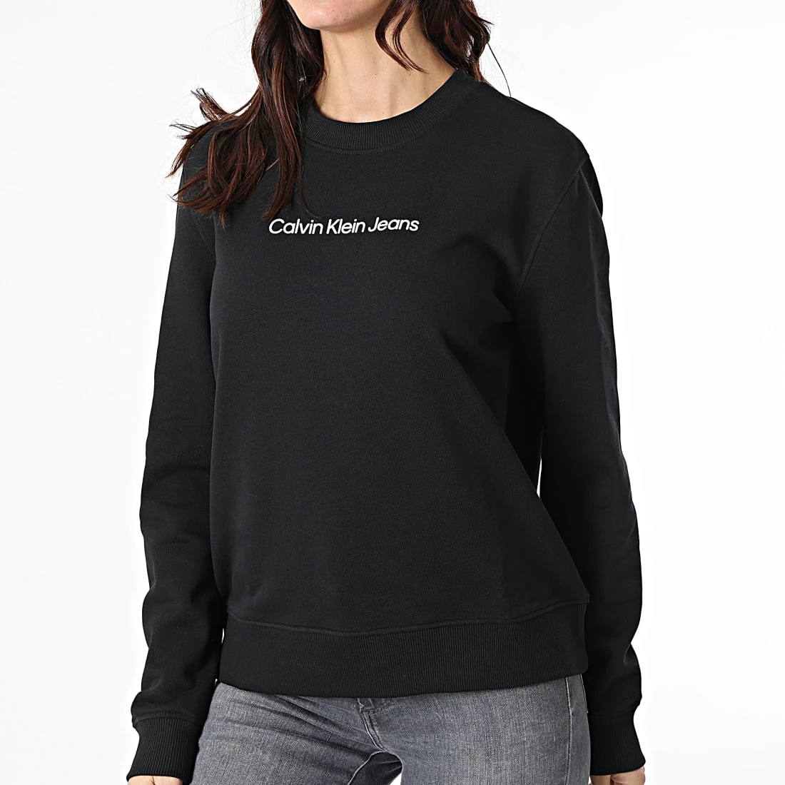 Meilleure affaire 🌟 Sweat Crewneck Femme 8052 Noir de Calvin Klein 😉 1 Meilleure affaire 🌟 Sweat Crewneck Femme 8052 Noir de Calvin Klein 😉