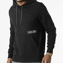 Budget 🎁 Sweat Capuche 8866 Noir de Calvin Klein ✔️
