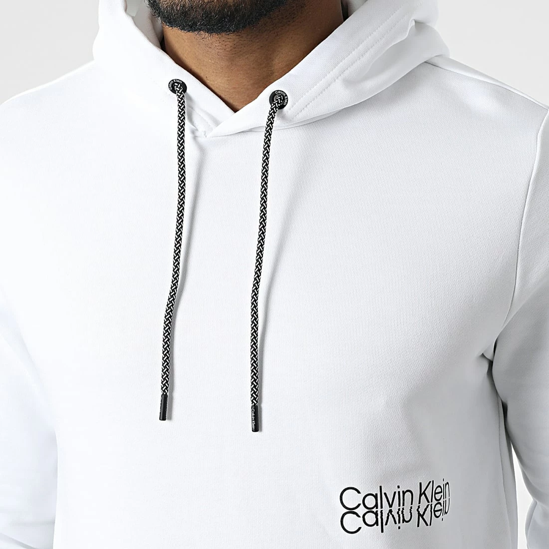 Meilleur prix ❤️ Sweat Capuche 8866 Blanc de Calvin Klein 🛒 2 Meilleur prix ❤️ Sweat Capuche 8866 Blanc de Calvin Klein 🛒 – Image 2