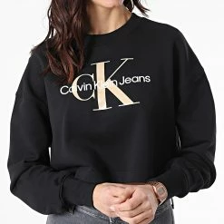 Meilleur prix 👏 Sweat Crewneck Femme Seasonal Monogram 8751 Noir de Calvin Klein ✔️ 6 Meilleur prix 👏 Sweat Crewneck Femme Seasonal Monogram 8751 Noir de Calvin Klein ✔️ -Calvin Klein Soldes Magasin calvin klein 303771 J20J218751 BEH 20220215T162652 03