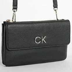Remise 🛒 Sac A Main Femme Re-Lock Crossbody 9140 Noir de Calvin Klein 😍