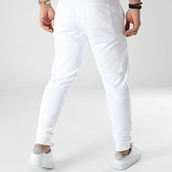 Meilleure vente ✨ Pantalon Jogging Mirrored Logo 8938 Blanc de Calvin Klein 👍 -Calvin Klein Soldes Magasin calvin klein 304763 K10K108938 YAF 20220223T133222 04