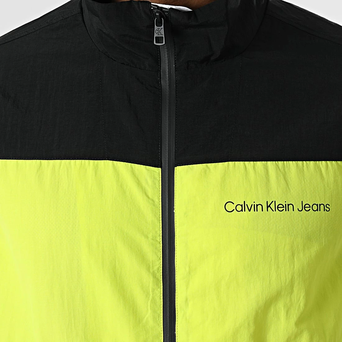 Tout neuf 🎁 Veste Zippée Bold Colorblock 0612 Blanc Vert Noir de Calvin Klein 😀 2 Tout neuf 🎁 Veste Zippée Bold Colorblock 0612 Blanc Vert Noir de Calvin Klein 😀 – Image 2
