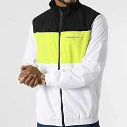Tout neuf 🎁 Veste Zippée Bold Colorblock 0612 Blanc Vert Noir de Calvin Klein 😀 6 Tout neuf 🎁 Veste Zippée Bold Colorblock 0612 Blanc Vert Noir de Calvin Klein 😀 -Calvin Klein Soldes Magasin calvin klein 305154 J30J320612 YAF 20220228T154230 03