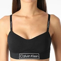 Le moins cher ✔️ Brassière Femme QF6770E Noir de Calvin Klein 🔥