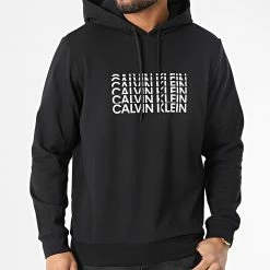 Bon marché 🔔 Sweat Capuche GMH1W306 Noir de Calvin Klein 😉 -Calvin Klein Soldes Magasin calvin klein 306983 GMH1W306 001 20220304T143456 03