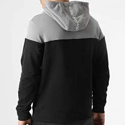 Remise 😉 Sweat Col Zippé Capuche Colorblock Quarter 0034 Noir Blanc Gris de Calvin Klein ✔️ -Calvin Klein Soldes Magasin calvin klein 307149 J30J320034 BEH 20220408T113529 04