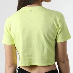 Top 10 👏 Tee 👚 Shirt Femme Crop GWS2K187 Jaune de Calvin Klein 😀 7 Top 10 👏 Tee 👚 Shirt Femme Crop GWS2K187 Jaune de Calvin Klein 😀 -Calvin Klein Soldes Magasin calvin klein 307153 GWS2K187 SLM 20220310T151946 04