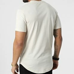 Grosses soldes 🤩 Tee 👚 Shirt Oversize Badge Turn Up Sleeve 5319 Beige de Calvin Klein 😍 -Calvin Klein Soldes Magasin calvin klein 308625 J30J315319 ACF 20220310T155803 04