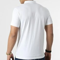 Tout neuf 👏 Polo A Manches Courtes Stacked Logo 0088 Blanc de Calvin Klein 🎁 -Calvin Klein Soldes Magasin calvin klein 308632 J30J320088 YAF 20220314T155759 04