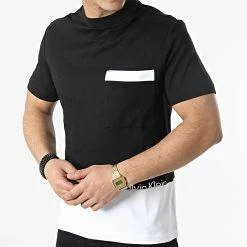Promo ⌛ Tee 👕 Shirt A Poche Poitrine Minimock Blocking Pocket 8840 Noir Blanc de Calvin Klein ⭐ 6 Promo ⌛ Tee 👕 Shirt A Poche Poitrine Minimock Blocking Pocket 8840 Noir Blanc de Calvin Klein ⭐ -Calvin Klein Soldes Magasin calvin klein 308739 K10K108840 0XQ 20220311T151124 03