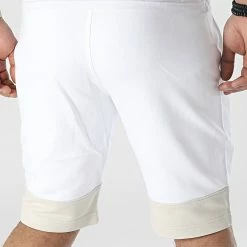 De gros ⭐ Short Jogging Color Blocking Logo 8935 Blanc Beige de Calvin Klein 🤩 -Calvin Klein Soldes Magasin calvin klein 308740 K10K108935 0XS 20220311T123439 04