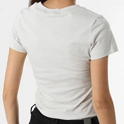 Meilleure vente ❤️ Tee 👕 Shirt Femme 7902 Gris de Calvin Klein ⭐ -Calvin Klein Soldes Magasin calvin klein 309581 J20J217902 P06 20220408T114402 04