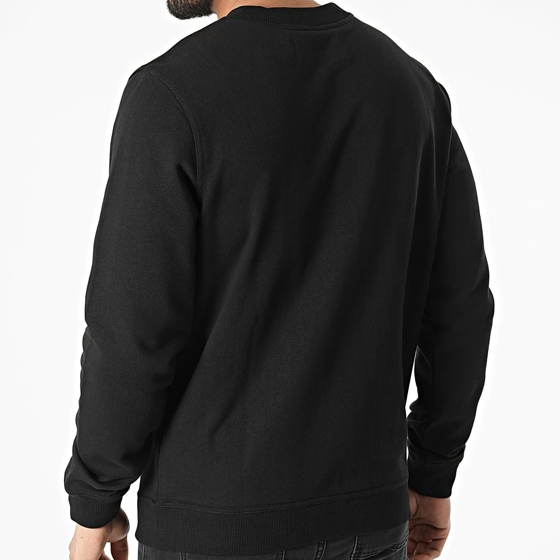 Nouveau 🎉 Sweat Crewneck Contrast Instit Stripe 0623 Noir de Calvin Klein 🔥 4 Nouveau 🎉 Sweat Crewneck Contrast Instit Stripe 0623 Noir de Calvin Klein 🔥 – Image 4