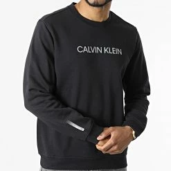 Sortie 😍 Sweat Crewneck GMF1W305 Noir de Calvin Klein 🥰 -Calvin Klein Soldes Magasin calvin klein 312310 GMF1W305 001 20220407T151724 03