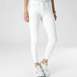 Promo 🌟 Jean Skinny Femme 8607 Blanc de Calvin Klein 🌟 -Calvin Klein Soldes Magasin calvin klein 312667 J20J218607 1AA 20220420T155317 03