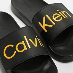Nouveau 👍 Claquettes Pool Slide Adjustable 0454 Black Orange Flash de Calvin Klein 👍 -Calvin Klein Soldes Magasin calvin klein 313026 HM0HM00454 0GX 20220408T161021 03