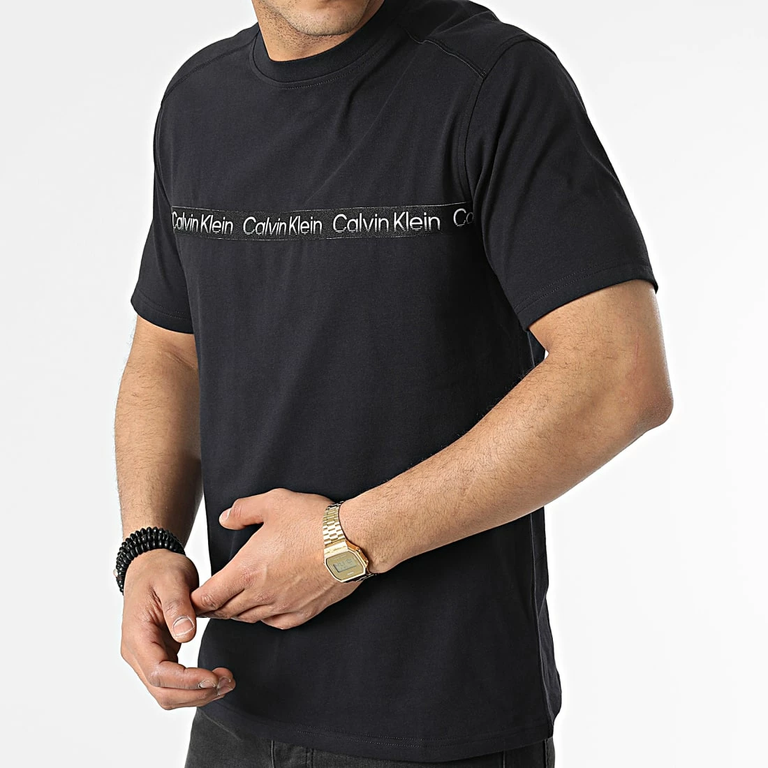 Acheter 👍 Tee 👚 Shirt GMS2K115 Noir de Calvin Klein 🧨 3 Acheter 👍 Tee 👚 Shirt GMS2K115 Noir de Calvin Klein 🧨 – Image 3