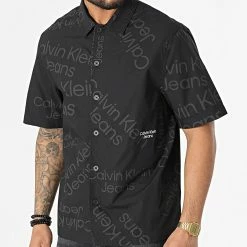 Acheter 🎉 Chemise A Manches Courtes J30j320081 Noir de Calvin Klein 🌟 -Calvin Klein Soldes Magasin calvin klein 314431 J30J320081 0GJ 20220414T161745 03