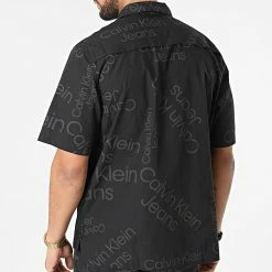 Acheter 🎉 Chemise A Manches Courtes J30j320081 Noir de Calvin Klein 🌟 -Calvin Klein Soldes Magasin calvin klein 314431 J30J320081 0GJ 20220414T161746 04