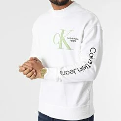 Top 10 👏 Sweat Crewneck 0040 Beige Clair de Calvin Klein 🎉 -Calvin Klein Soldes Magasin calvin klein 314878 J30J320040 YAF 20220421T135633 03