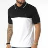 Meilleure affaire 💯 Polo A Manches Courtes Liquid Touch Blocking Logo 8730 Blanc Noir de Calvin Klein 🛒