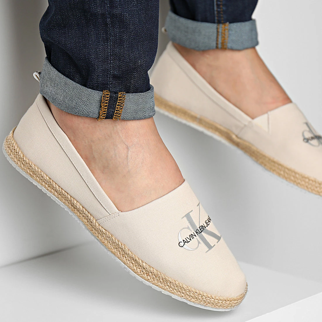 Meilleure affaire 🎁 Espadrilles 0035 Beige de Calvin Klein ✔️ 1 Meilleure affaire 🎁 Espadrilles 0035 Beige de Calvin Klein ✔️