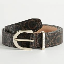 De gros 🥰 Ceinture Femme CK Must Round 9709 Marron de Calvin Klein 😀