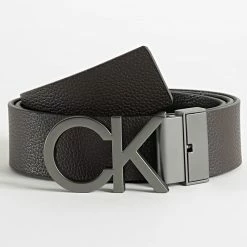 Promo 🎁 Ceinture Réversible Adjustable CK Metal 9258 Noir Marron de Calvin Klein 🎉 -Calvin Klein Soldes Magasin calvin klein 315129 K50K509258 01P 20220429T085211 04