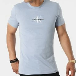 Nouveau 😍 Tee 👕 Shirt 0855 Bleu Clair de Calvin Klein 👍 6 Nouveau 😍 Tee 👕 Shirt 0855 Bleu Clair de Calvin Klein 👍 -Calvin Klein Soldes Magasin calvin klein 315512 J30J320855 DBT 20220504T141521 03