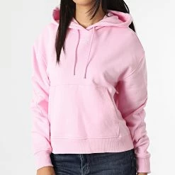 Meilleure vente ⌛ Sweat Capuche Femme 8048 Rose de Calvin Klein 🥰 -Calvin Klein Soldes Magasin calvin klein 315518 J20J218048 TOE 20220429T160627 03