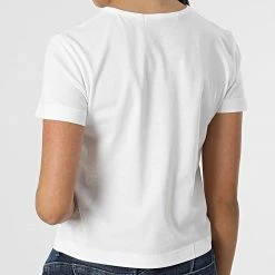 Budget 🥰 Tee 👚 Shirt Femme 9003 Blanc de Calvin Klein 💯 -Calvin Klein Soldes Magasin calvin klein 315540 J20J219003 YAF 20220429T160504 04