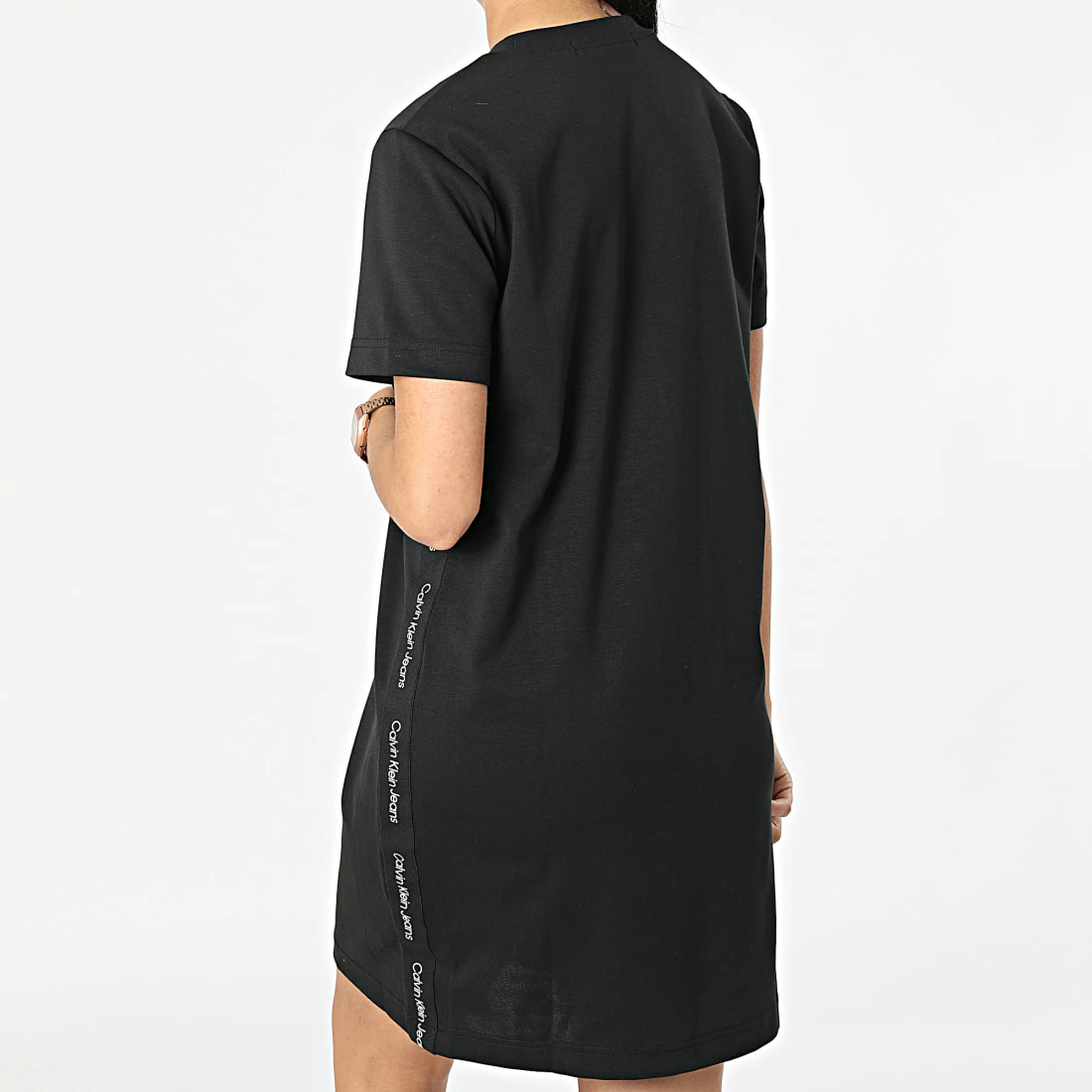 Bon marché ❤️ Robe Tee 👚 Shirt Femme A Bandes 9916 Noir de Calvin Klein 🥰 4 Bon marché ❤️ Robe Tee 👚 Shirt Femme A Bandes 9916 Noir de Calvin Klein 🥰 – Image 4