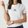 Tout neuf 👏 Tee 👕 Shirt Femme 9135 Blanc de Calvin Klein 🔥