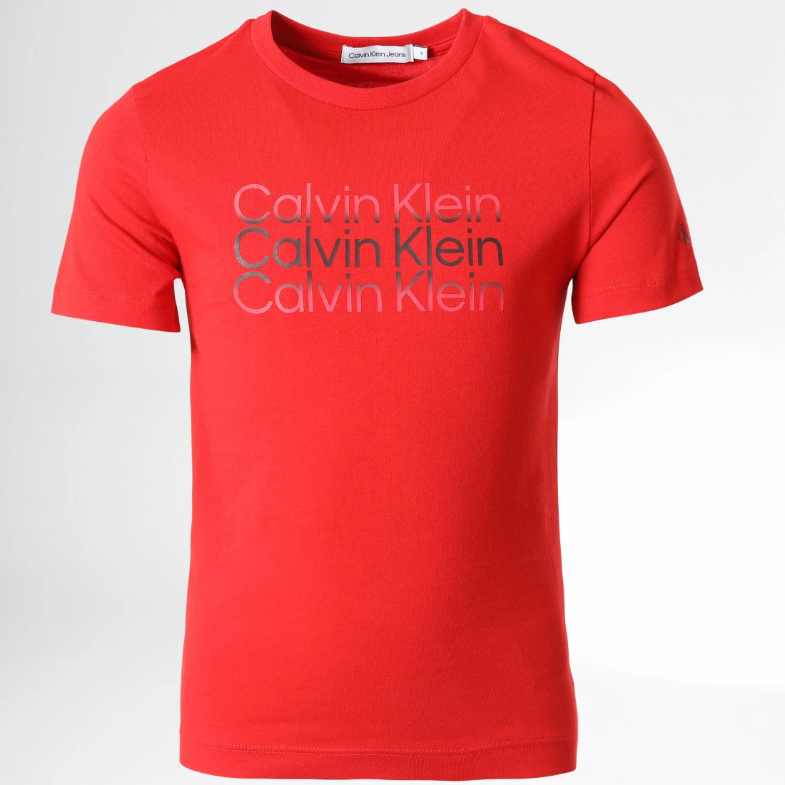Grosses soldes ✨ Tee 👚 Shirt Enfant Institutional Cut Off Logo 1216 Rouge de Calvin Klein ✨ 1 Grosses soldes ✨ Tee 👚 Shirt Enfant Institutional Cut Off Logo 1216 Rouge de Calvin Klein ✨