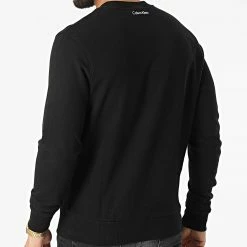 De gros 🔥 Sweat Crewneck Thunder Sweat Logo 8451 Noir de Calvin Klein 😍 -Calvin Klein Soldes Magasin calvin klein 316510 K10K108451 BEH 20220427T161128 04