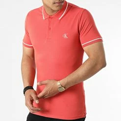 Les meilleures critiques de 🤩 Polo Manches Courtes Tipping Slim 5603 Orange de Calvin Klein ✔️ -Calvin Klein Soldes Magasin calvin klein 316551 J30J315603 XLV 20220503T153158 03
